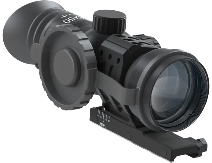 Immersive Optics 14x50MD Mildot extended  w/MOA Adjustable Mounts