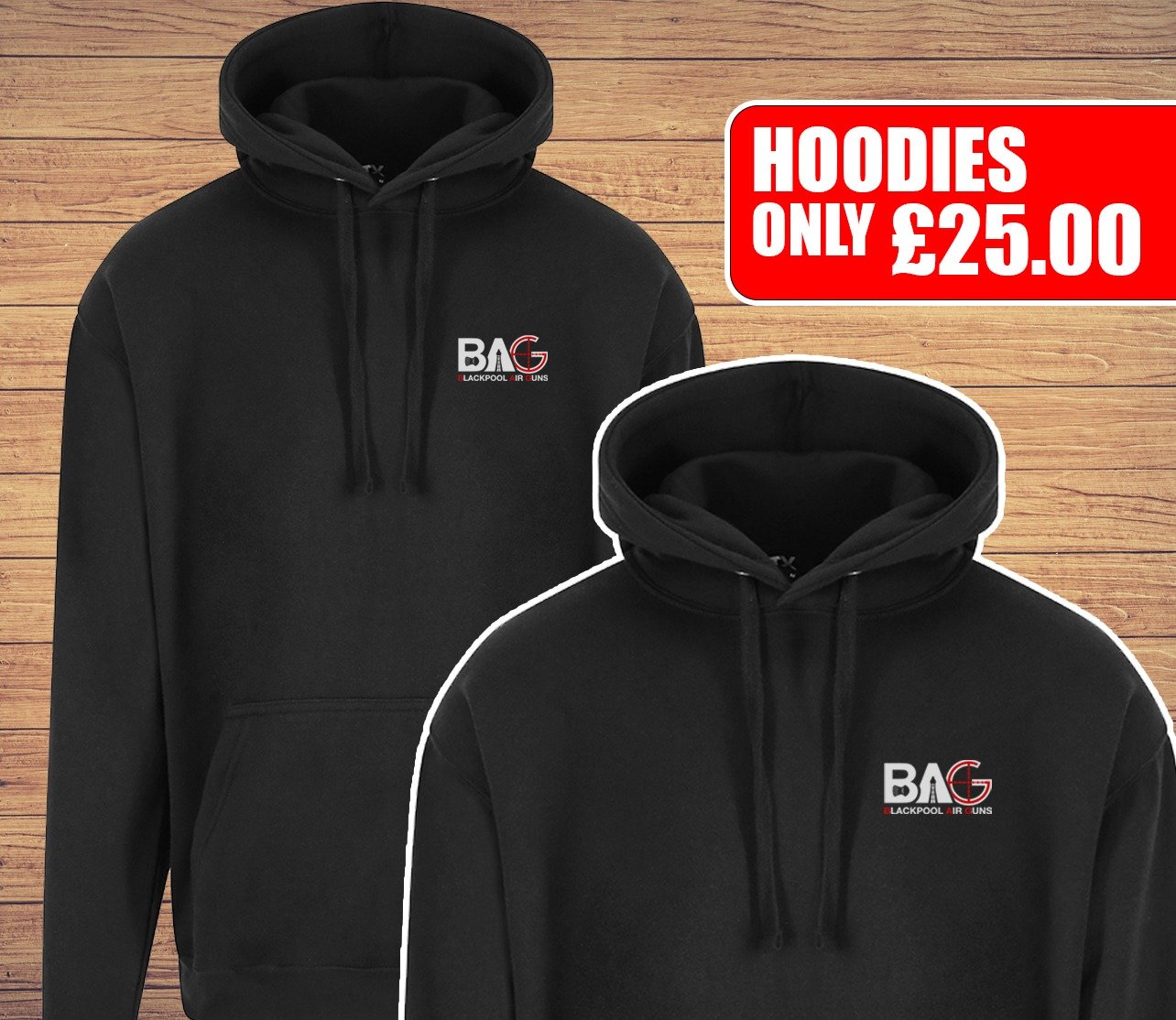 New in stock BAG t shirts hoodies & gilets