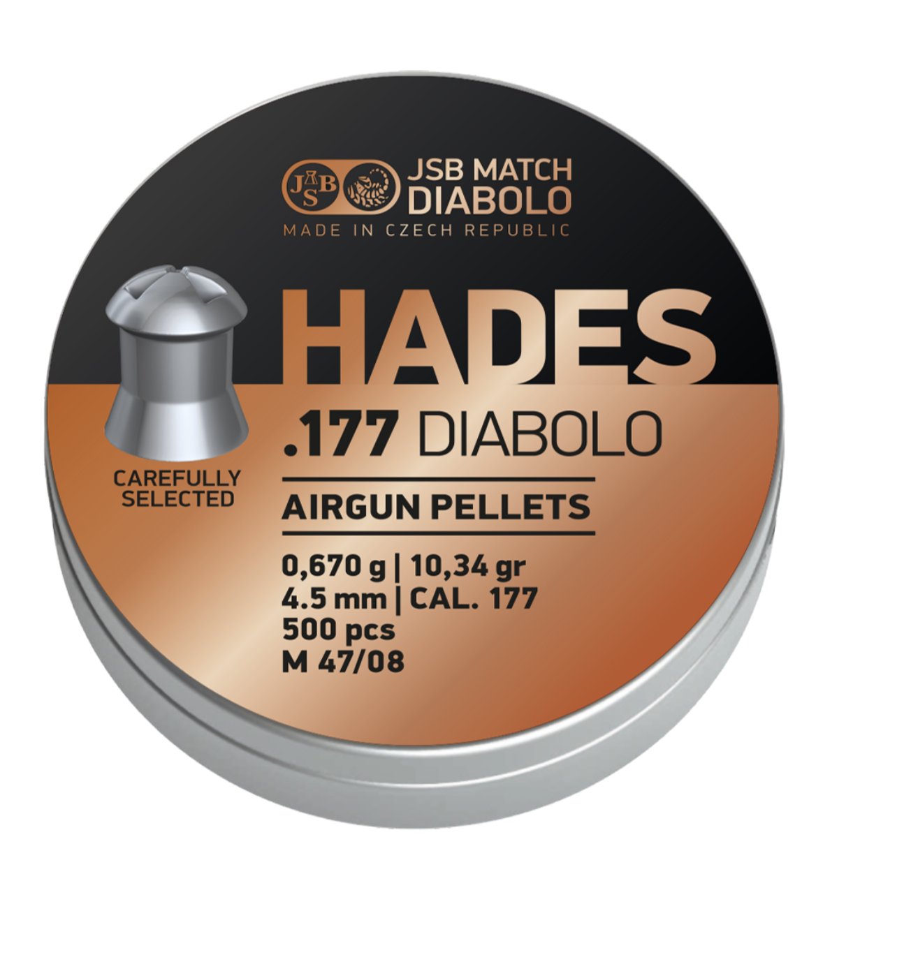 JSB Hades .177 diabolo pellets x 500