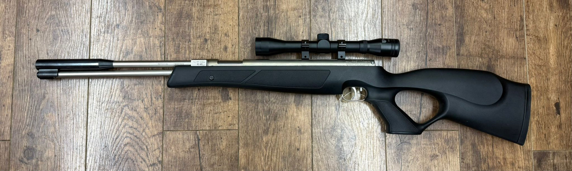 8662 – Item number 8662 Second-hand .177 Weihrauch HW97 backline silver edition